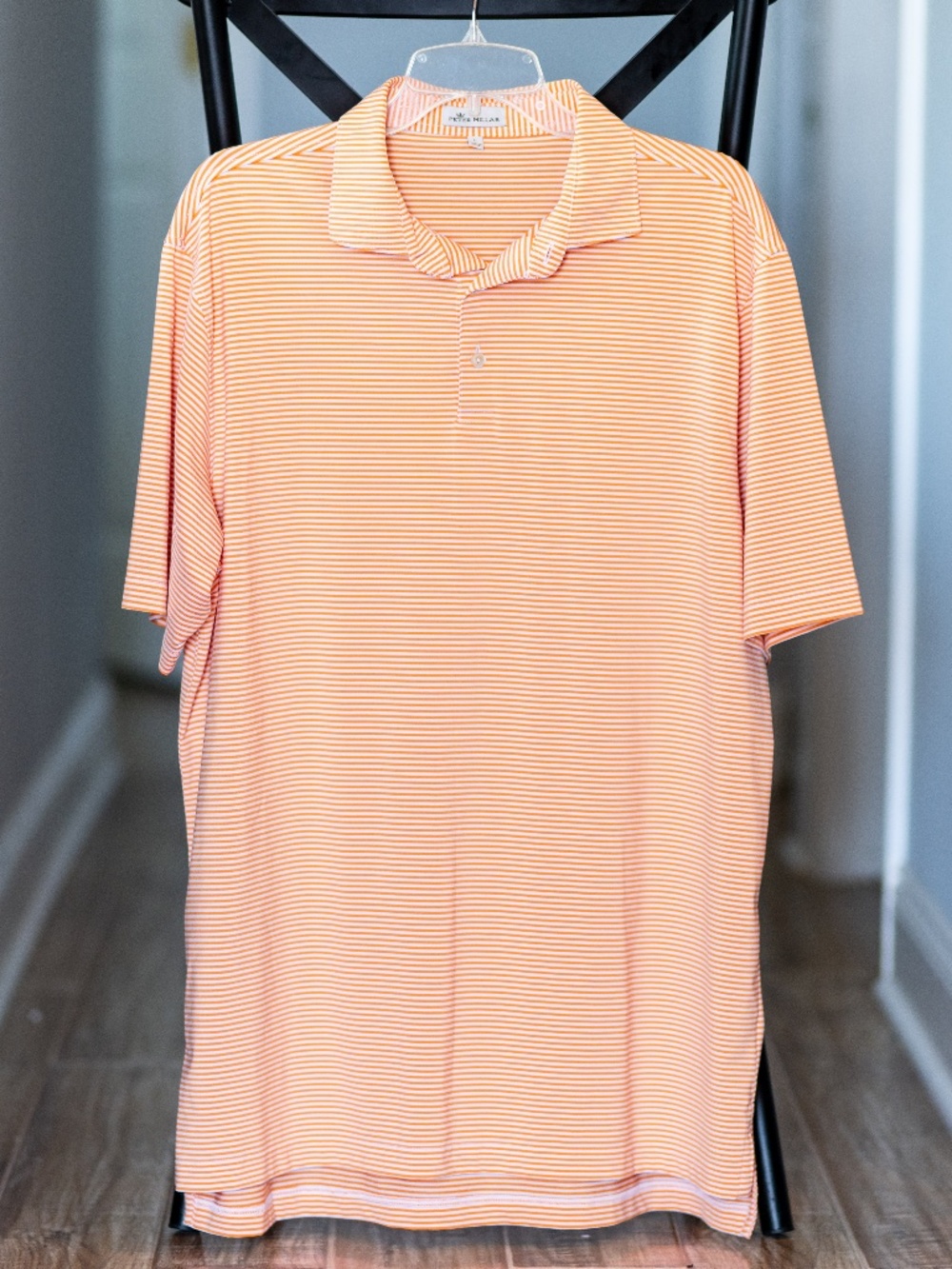Men's Peter Millar Performance Polo Creamsicle Orange Large Clemson/Tennessee